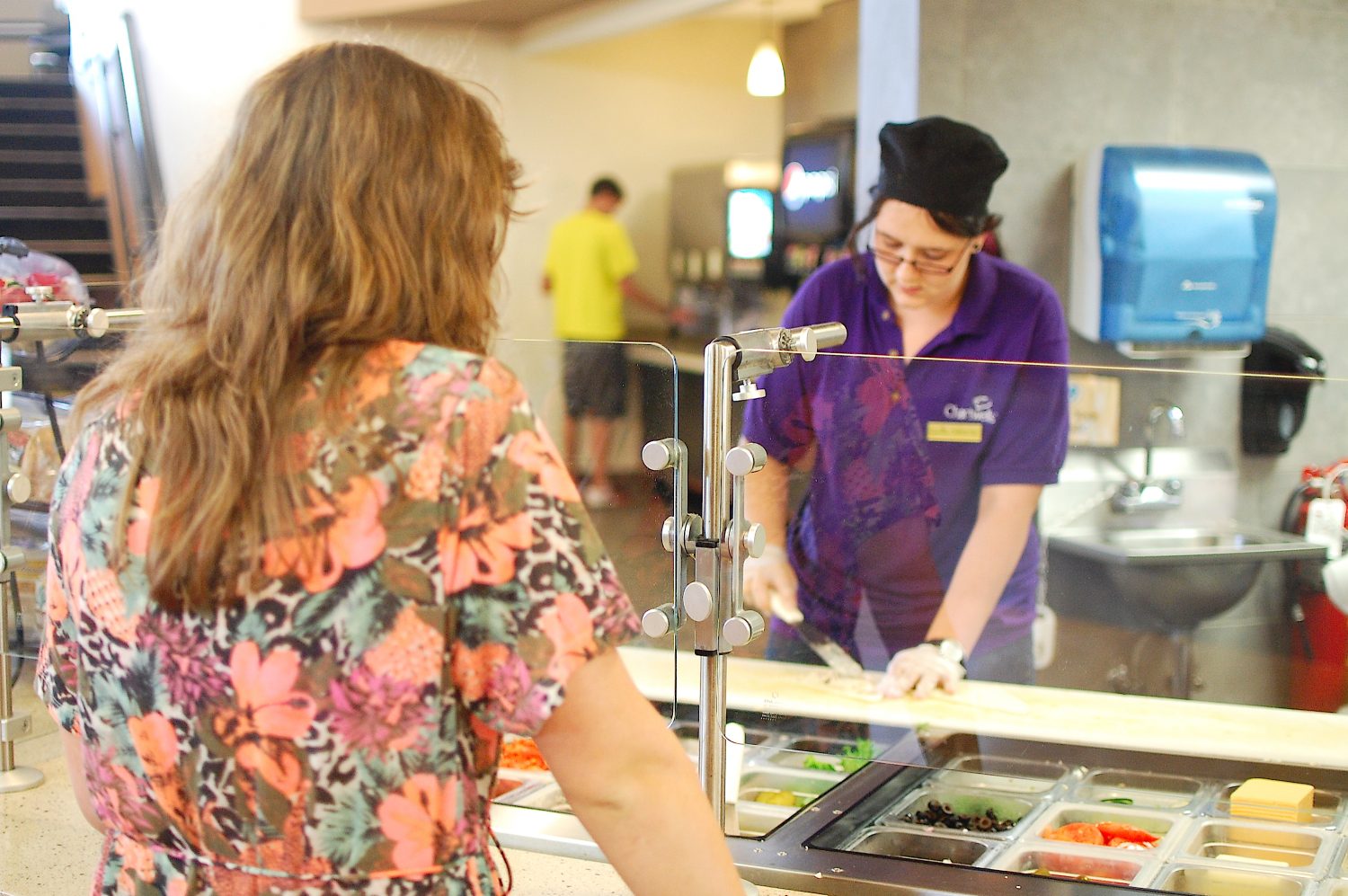 A student gets a sandwich in the Jack Kane Dining Center. 
ANDREA BAUTCH