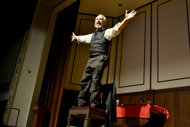 Actor Bob Weick plays Karl Marx in “Marx in Soho.”
KELSEY CHERWINKA