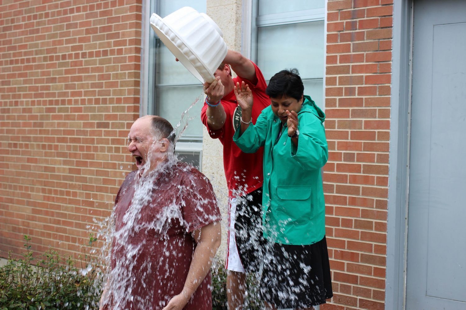 Professors accept Ice Bucket Challenge