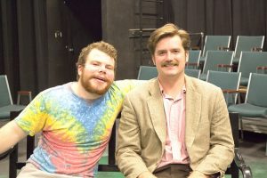 Ross McNall (left) produced and starred in “The Zoo Story” Sept. 10 through Sept. 12 for his Senior Capstone project. McNall chose Casey Howe (right) to star in the production with him.