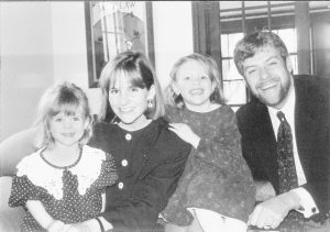 Scott Olson and his young family when he was an assistant professor at Central Connecticut State University. (Contributed photo)