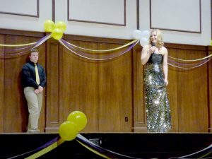 Sophomore Christie Henderson participated in the Miss WSU Pageant and won Brother’s Choice. (Photo by Lauren Saner)