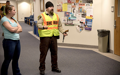 Security, sheriff’s department simulate active shooter