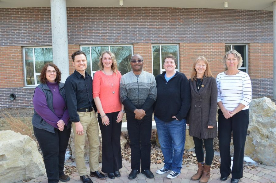The Winona State counseling staff from left to right: Lynda Brzezinski, Mick Lynch, Kateri Johnson, Benedict Ogum Ezeoke, Eunie Alsaker and Debbie Dickenson. Last Wednesday, March 14, Student Senate voted in approval of an 18 percent hike of the student wellness fee in order to hire a new counselor. The hope is that this will help reduce the two-week wait time and provide students with another counselor to speak to.