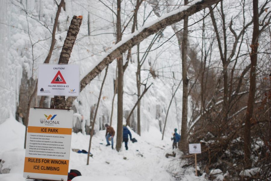 Since being created two seasons ago, the Winona Ice Park has become the third ice park in the state of Minnesota, along with the first in Sandstone, Minnesota and another in Duluth, Minnesota. Ice climber Michael Sullivan said that he would now choose the Winona Ice Park as his favorite of the three locations. Sullivan said he felt this way because the area to climb is much larger at this wall than other locations at which he has climbed.