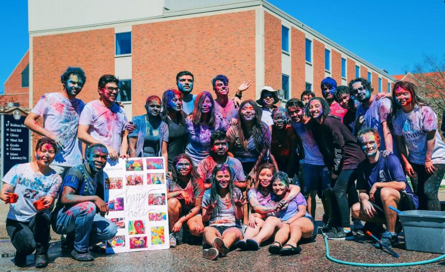 The Winona State Nepali Club hosted the Holi Festival at the gazebo on Friday, April 19. Also known as the “Festival of Colors,” the celebration uses colored water and powder to mark the end of winter, the start of spring and new beginnings in Hindu culture.