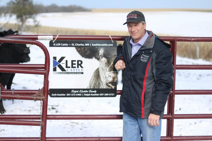 Ralph Kaehler, a Democratic candidate for the House of Representatives in Minnesota’s First Congressional District, stands on his fourth-generation family farm in St. Charles, Minn. 