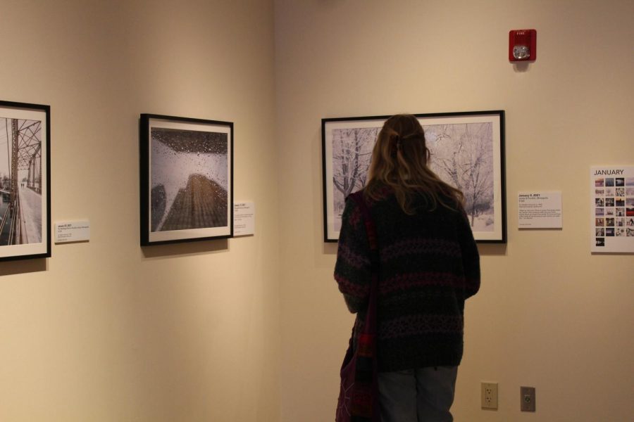 When placed together, the photo selections of Mueller’s exhibit provide a reflective but refreshing journey throughout his perspective of 2021. Positive moments elicit a peaceful atmosphere as visitors make their way through the year.