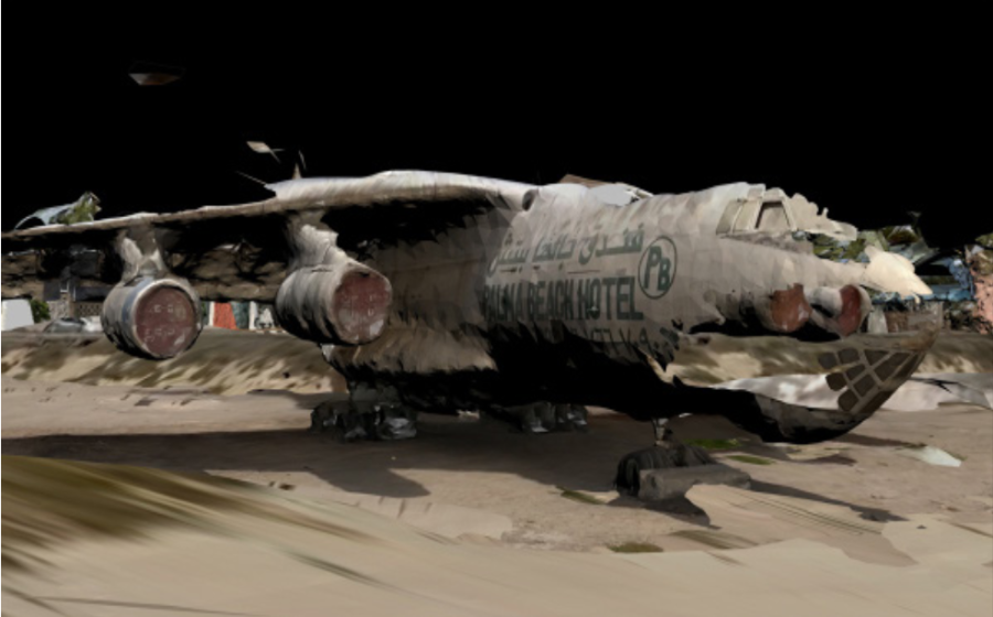 Contributed by Patrick Lichty. “The Ghost of Umm al Quwain”, an NFT by Patrick Lichty. This is a digital recreation of the mysterious abandoned 1970s Russian cargo plane currently located at the Umm Al Quwain Airport in the United Arab Emirates.