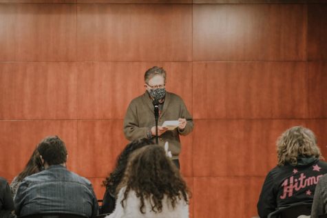 Another Open Mic Night event will be held in the Student Activ- ities Center on Feb. 22, 2022, at 12:30 p.m. Any and every writer is encouraged to come and share their original work.