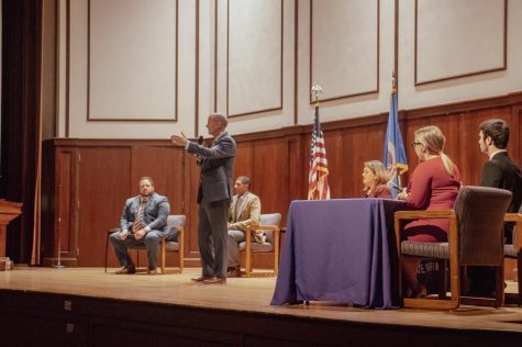 The Minnesota Republican Governor Candidates Debate was host- ed on April 13, 2022 at 7 p.m. in Winona State University’s Harriet Johnson Auditorium. Four of the seven candidates participated in the debate by outlining their campaign and future policies.