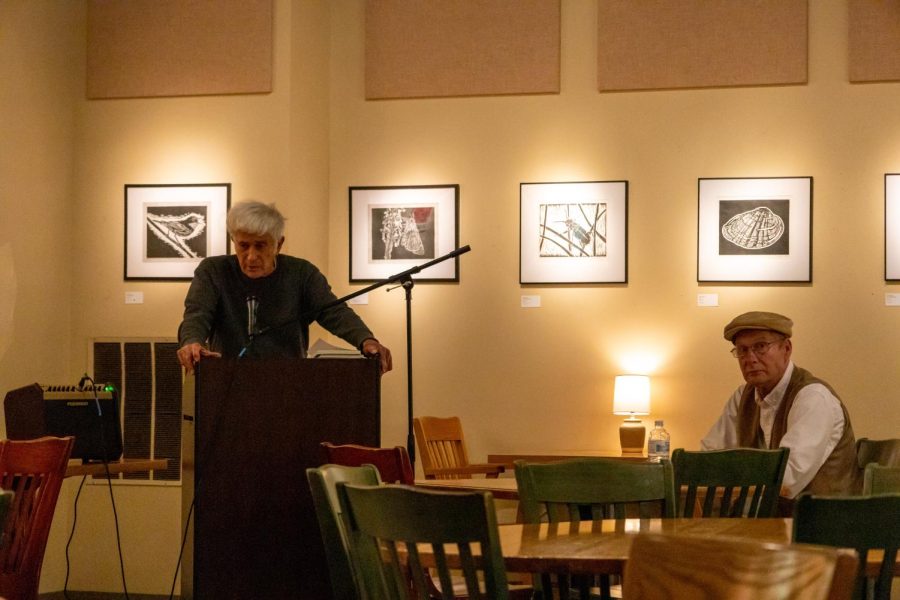 The First Tuesday Laureate Writers Series was returned on Oct. 4 at the Blue Heron Coffeehouse after a two year hiatus. 