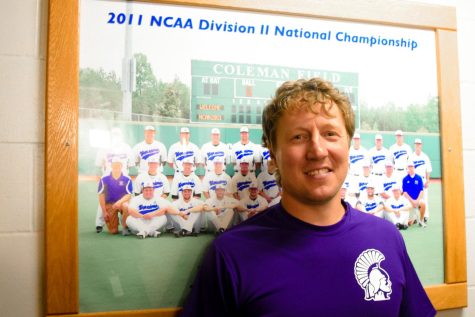 Seth Wing, Winona State Universitys new head baseball coach. Wing is a WSU alumnus and played for the Warriors between 1999 and 2003.