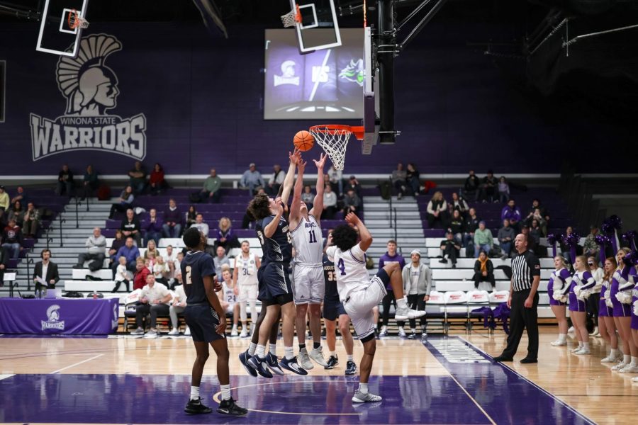 The Warriors faced off against Augustana University on Friday, Feb. 3. The team triumphed with a 74-69 win, thus ending a three-game losing streak. 