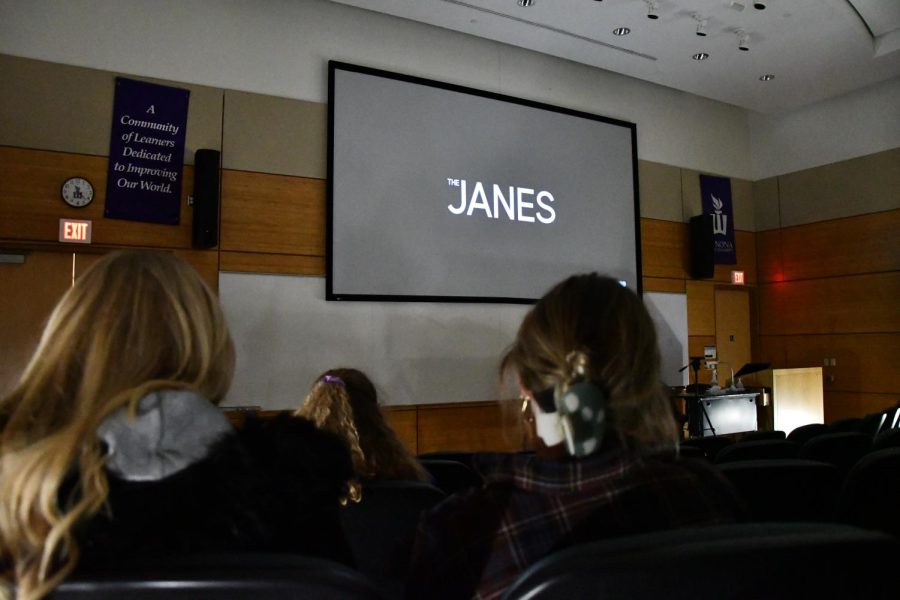 A+documentary+titled%2C+%E2%80%9CThe+Janes%E2%80%9D+was+screened+for+students+and+faculty+at+Winona+State+University+on+Jan.+23%2C+2023.+The+film+centers+around+life+before+Roe+v.+Wade+and+takes+a+deep-dive+on+the+steps+women+took+to+fight+for+their+rights.+Jessica+Weis%2C+Co-President+of+WSU+Students+for+Reproductive+Justice%2C+worked+along+side+the+Women%E2%80%99s+Gender+and+Sexuality+Studies+department+and+the+History+Department+to+host+this+event+in+the+Science+Laboratory+Center.+