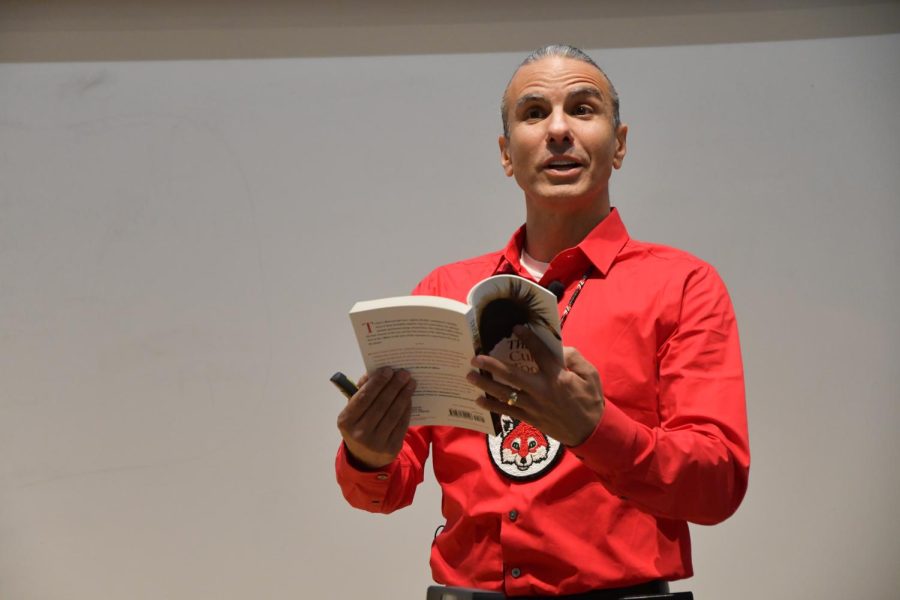 Dr. Anton Treuer came and spoke about his experiences as a member of the eagle clan of the Ojibwe tribe. Treuer shared some powerful quotes that demonstrated the way he feels it is like to live in this modern world as a native person, while still staying true to his culture.