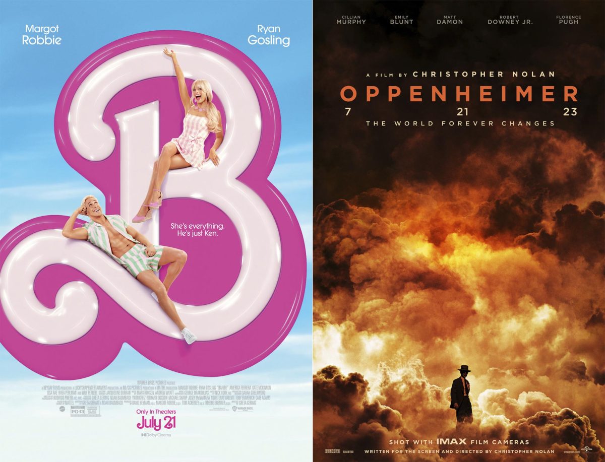 Baribe and Oppenheimer movies compete in theaters.