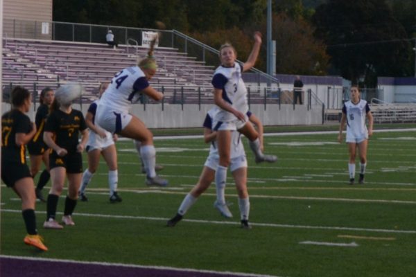 Winona State Women’s Soccer sees who can fly higher.