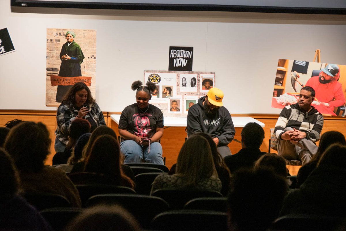 The+discussion+panel+with+members+of+Community+not+Cages+members+after+the+films.+There+were+5+films+shown.+The+panel+members+talked+about+abolition+and+the+prison+industrial+complex.+