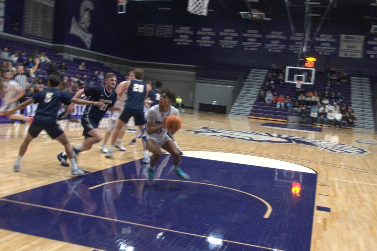 Men’s basketball match between Winona State and Augustana University on February 10th, 2024. Winona State won the match by 80 – 67 points. With the win, they managed to take their revenge of last time.  