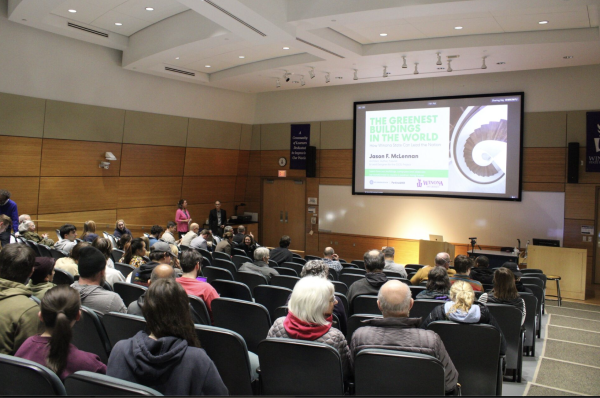 A talk in the SLC on Feb. 7 titled “The Greenest Buildings in the World: How Winona State can lead the Nation” was led by architect and prominent figure in the green building movement, Jason F. McLennan. This talk was to expand on what can be possible for WSU’s future building, CICEL.