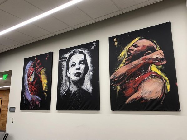 A collection of paintings hung up in Baldwin Lounge are slowly growing. This is one of the many new changes to Kryzsko Commons.