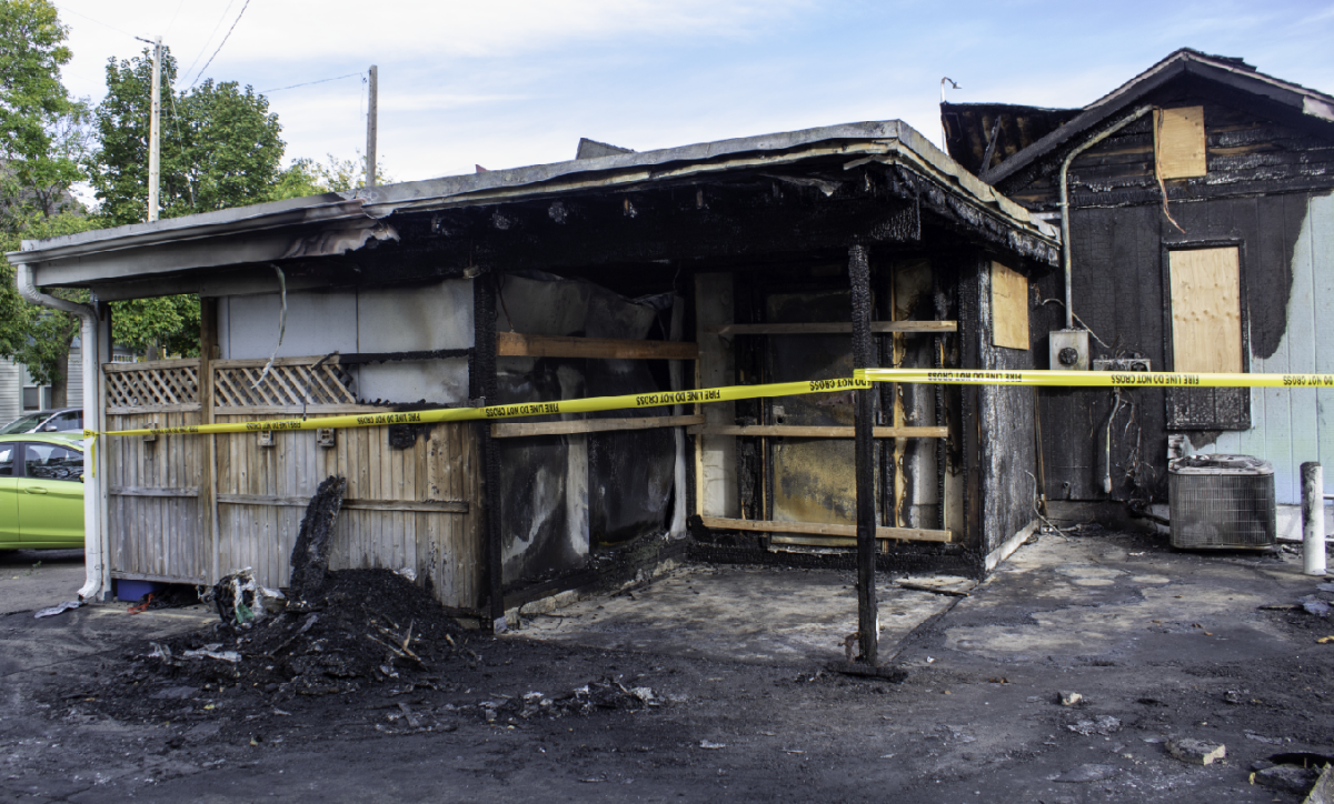 What remains of Ridgelands Coffeehouse, a particularly devastating loss to the Winona community. 