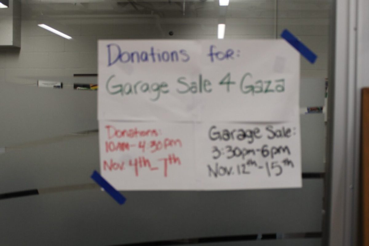 The Garage Sale 4 Gaza event collected donations from the 4th-7th. The sale is being held in the KEAP center in Kryzsko Commons from November 12-15 from 3:30-6 pm.