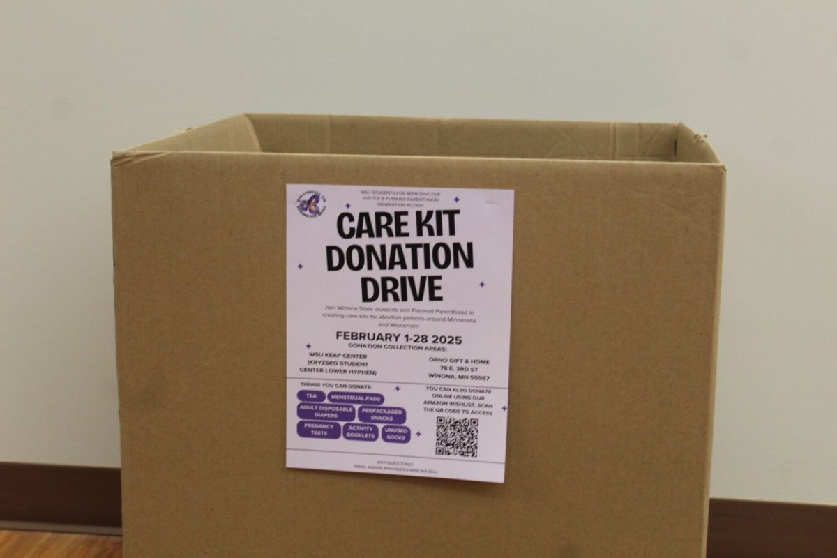 WSU's Students for Reproductive Justice Club is taking donations in efforts to create care kits for abortion patients around Minnesota. 