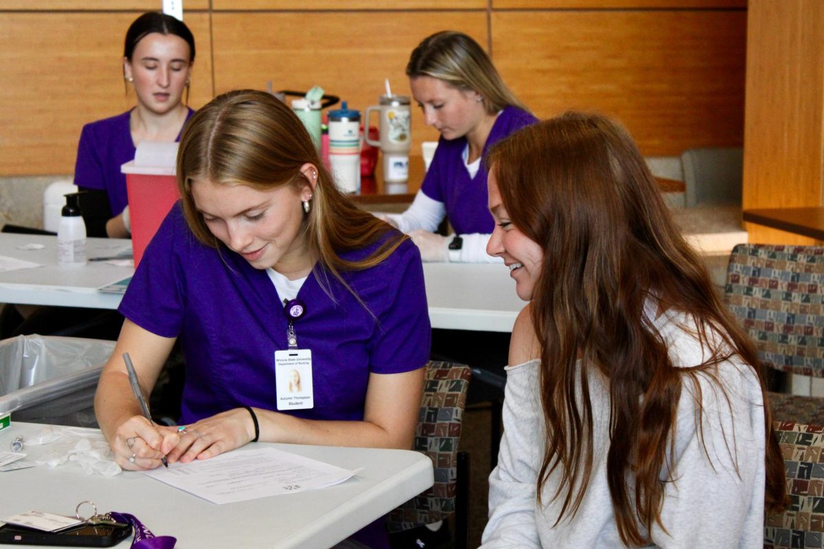 Winona State students had the opportunity to receive their flu shot on campus during the Flu Shot Clinic times.