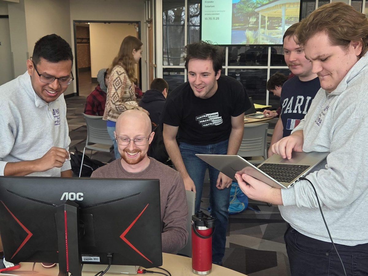 Pronob Kumar, Trevor Michel, Walter Weber and Ian McKinzie were part of the winning group from this year's hackathon.