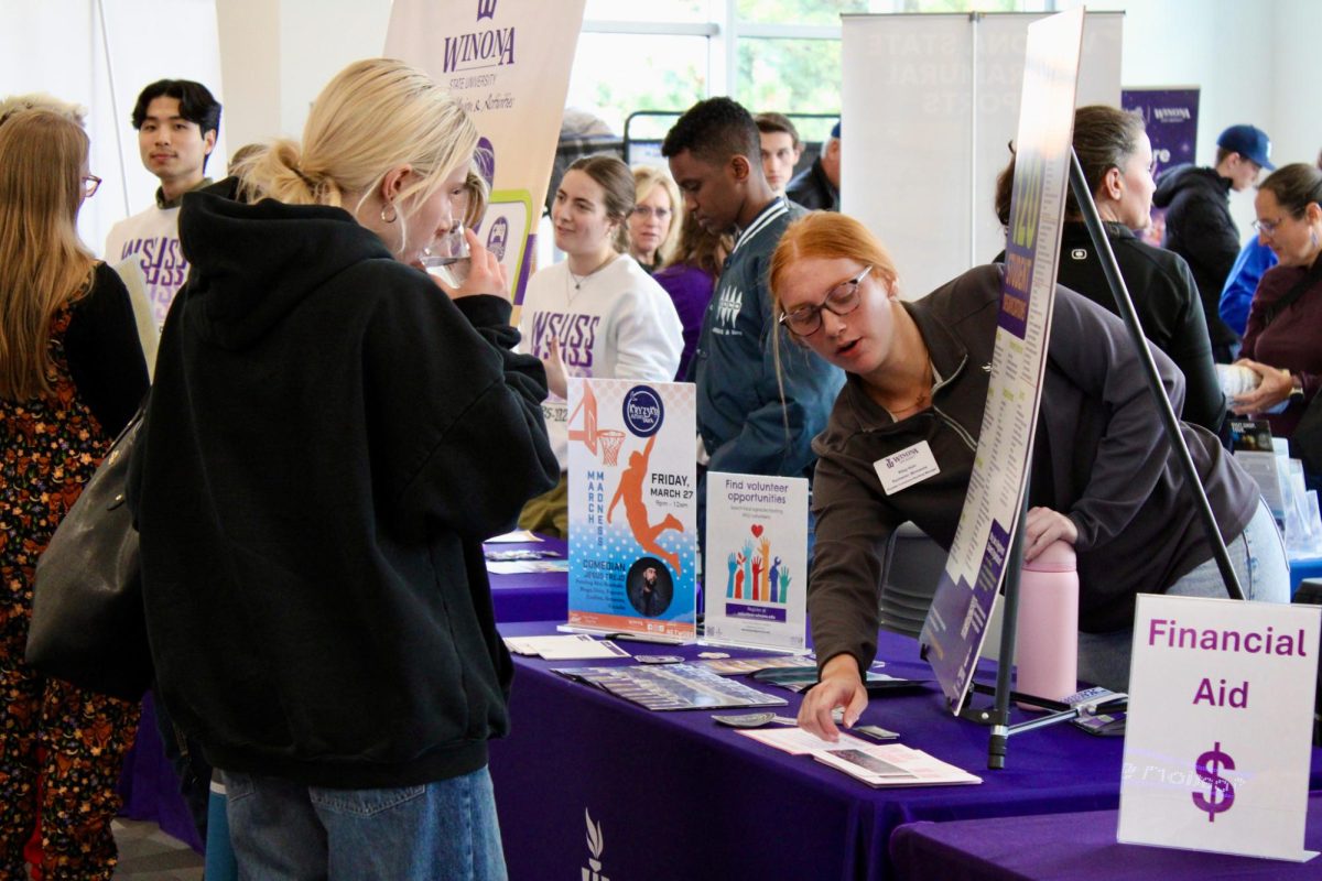 New students registering for Fall 2026 check out what Winona State University has to offer on campus. 